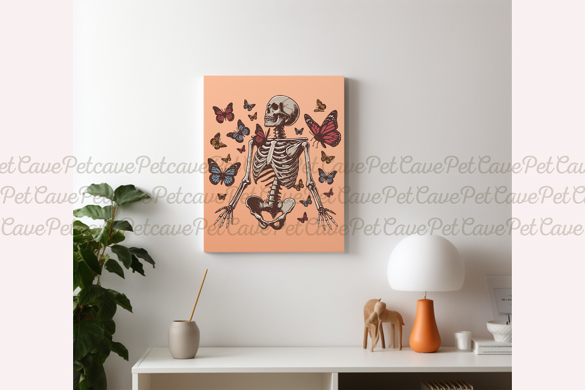 Skeleton & Flowers Graphics Bundle, a Graphic by Pet Cave (Photo 9 of 9)