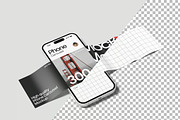 Phone Carousel Mockup, an Android Mockup by MockupXstudio (Thumbnail 4 of 4)
