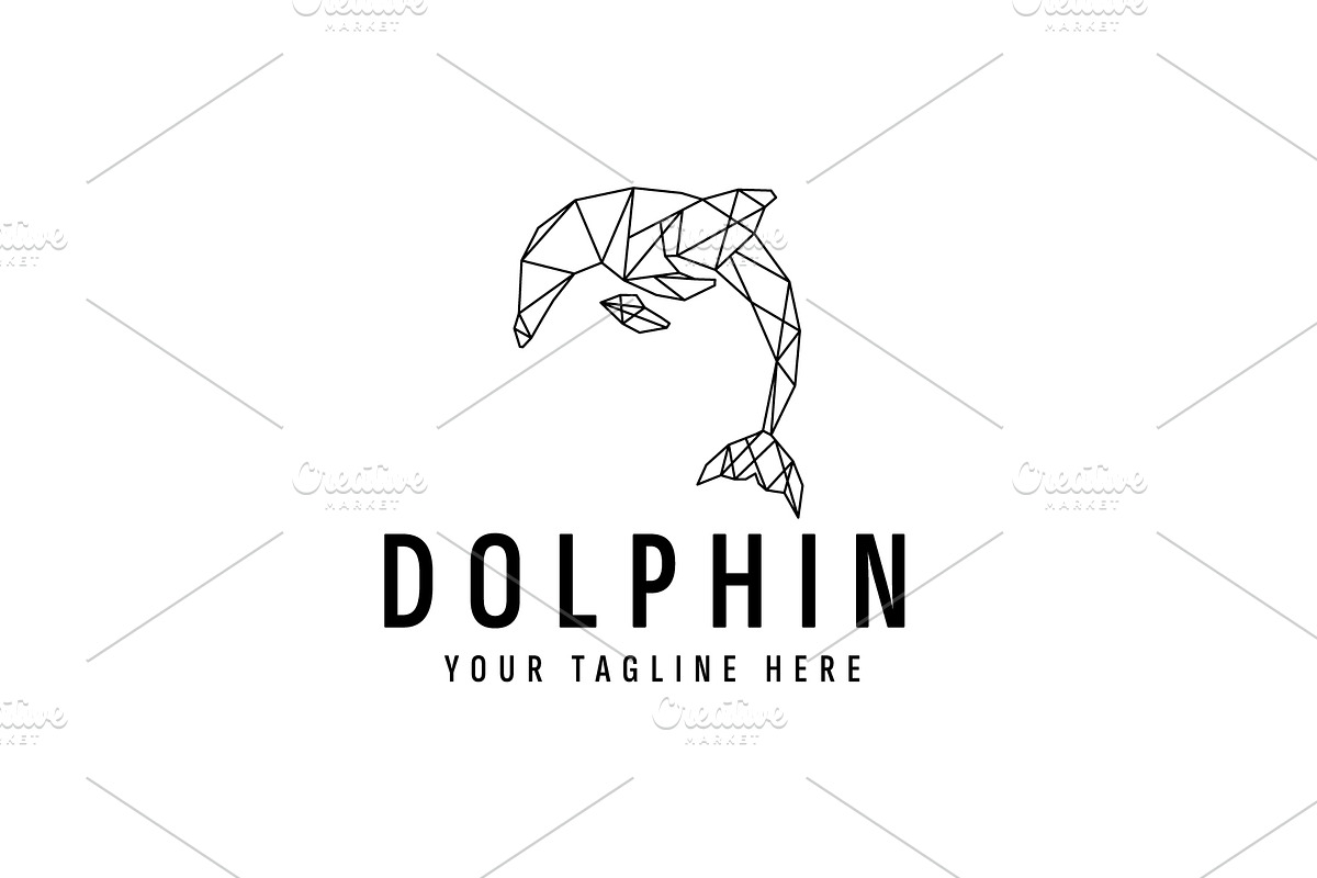 Dolphin logo illustration, a Branding & Logo Template by Dyn Studio