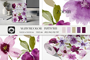 Watercolor Floral Pattern, a Pattern Graphic by PROTEA Watercolor Studio (Thumbnail 5 of 8)