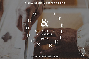 Wooden Atelier Vintage Serif