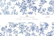 Chinoiserie Seamless Pattern Set, a Pattern Graphic by Patishop Art (Thumbnail 1 of 9)