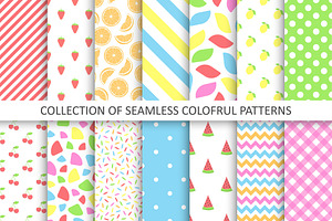 Bright colorful funky patterns