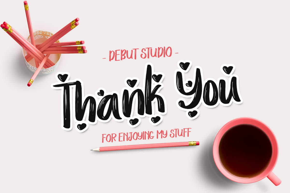 Love Story Typeface, a Script Font by Debut Studio (Photo 6 of 6)