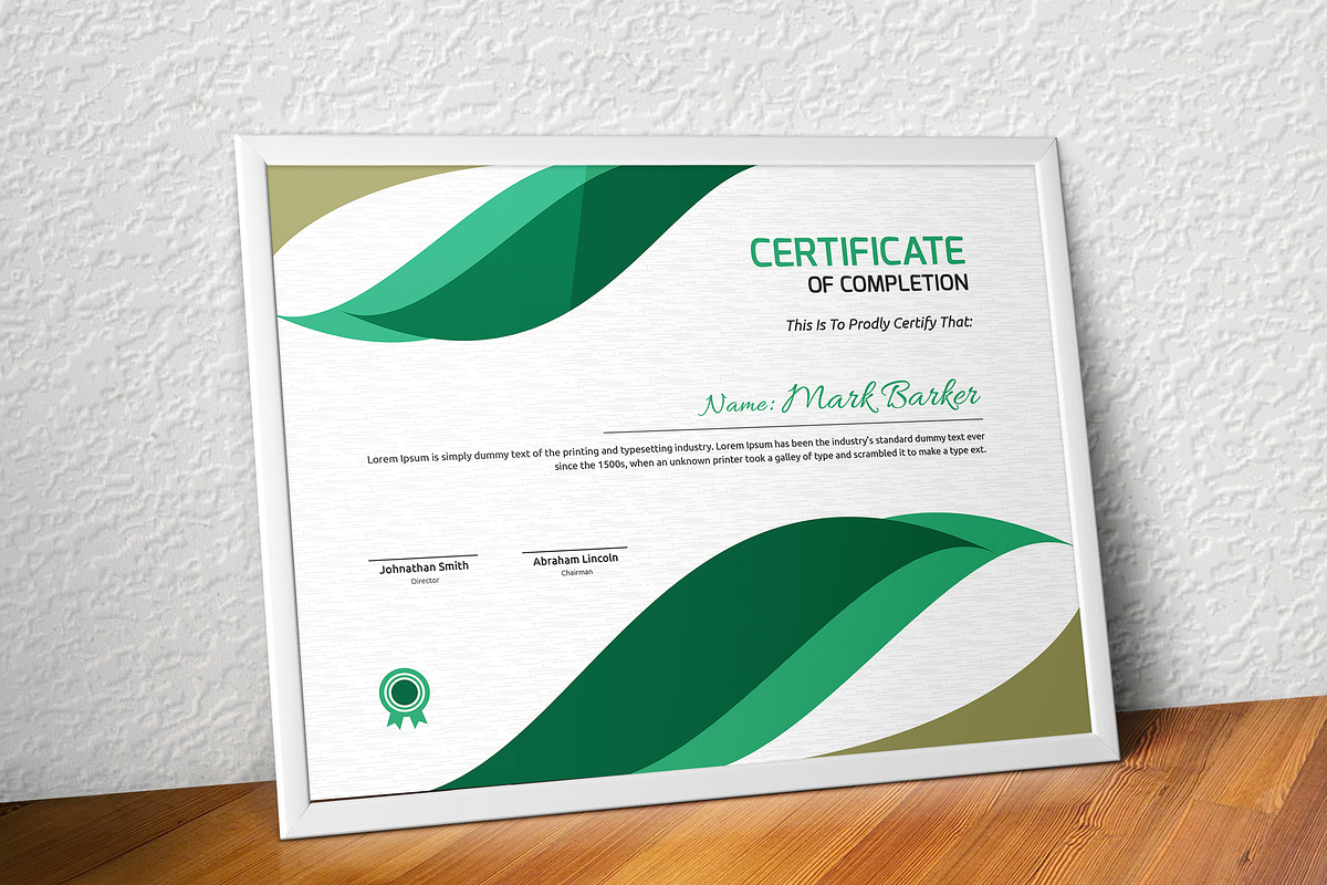 Certificate Word | PSD | AI, a Stationery Template by Curve Design (Photo 2 of 4)