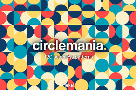 circle mania - seamless patterns