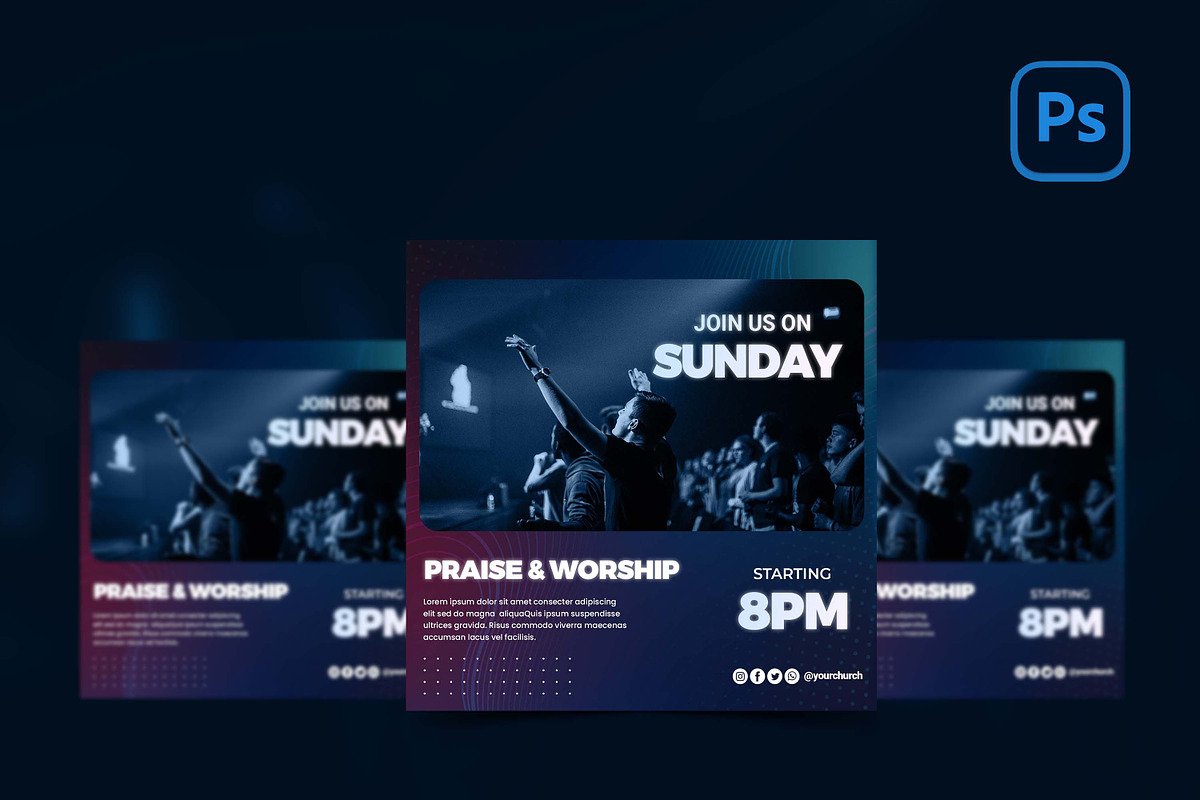 Sunday Service Flyer, a Social Media Template by Believe Creatives (Photo 1 of 2)