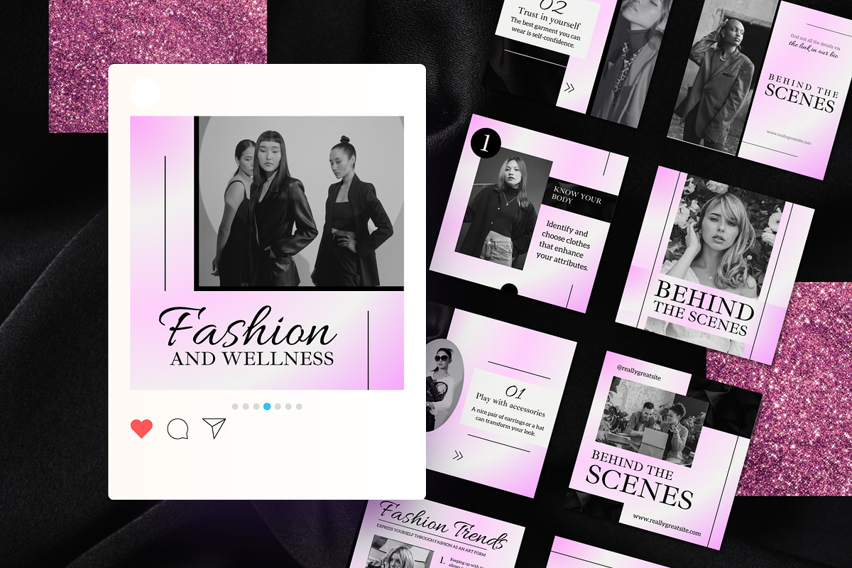 50 Fashion Posts  Canva Templates, a Templates & Theme by TemplateCastleStore (Photo 4 of 10)