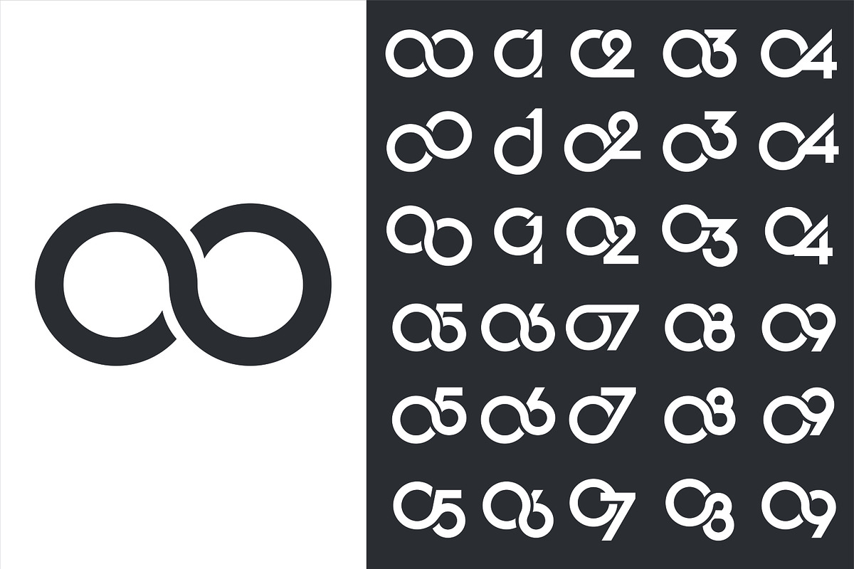 number 01 to 09 logo designs., a Branding & Logo Template by BARONSTD (Photo 3 of 3)
