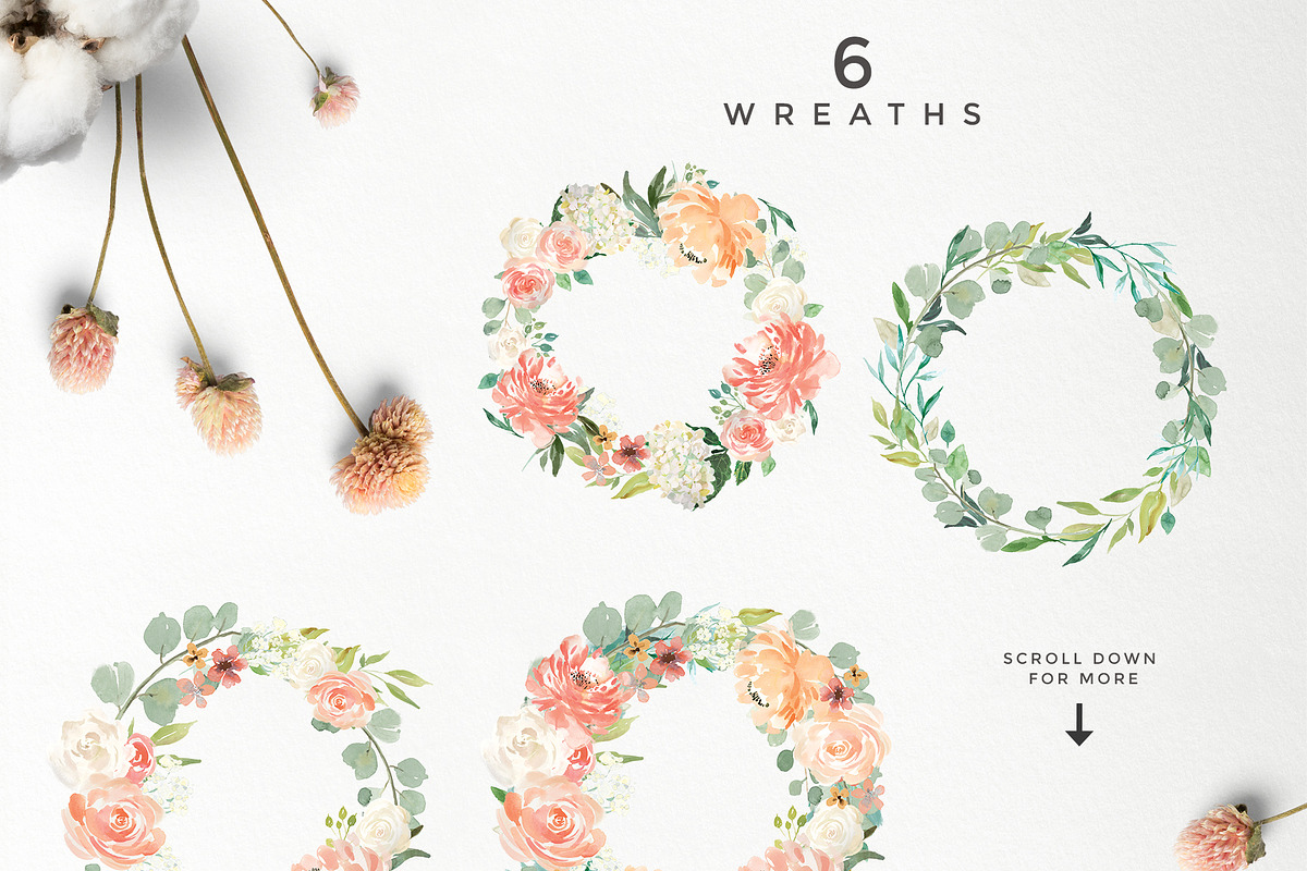 Peaches & Cream Graphic Set, an Illustration by Twigs and Twine (Photo 8 of 10)