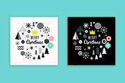 Geometric Christmas graphic set, an Illustration by Marish (Thumbnail 6 of 8)