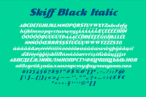 Skiff Black Italic & Regular