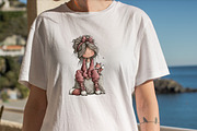 Spring Girl & Animal Friends Clipart, an Illustration by SVGArt (Thumbnail 6 of 7)