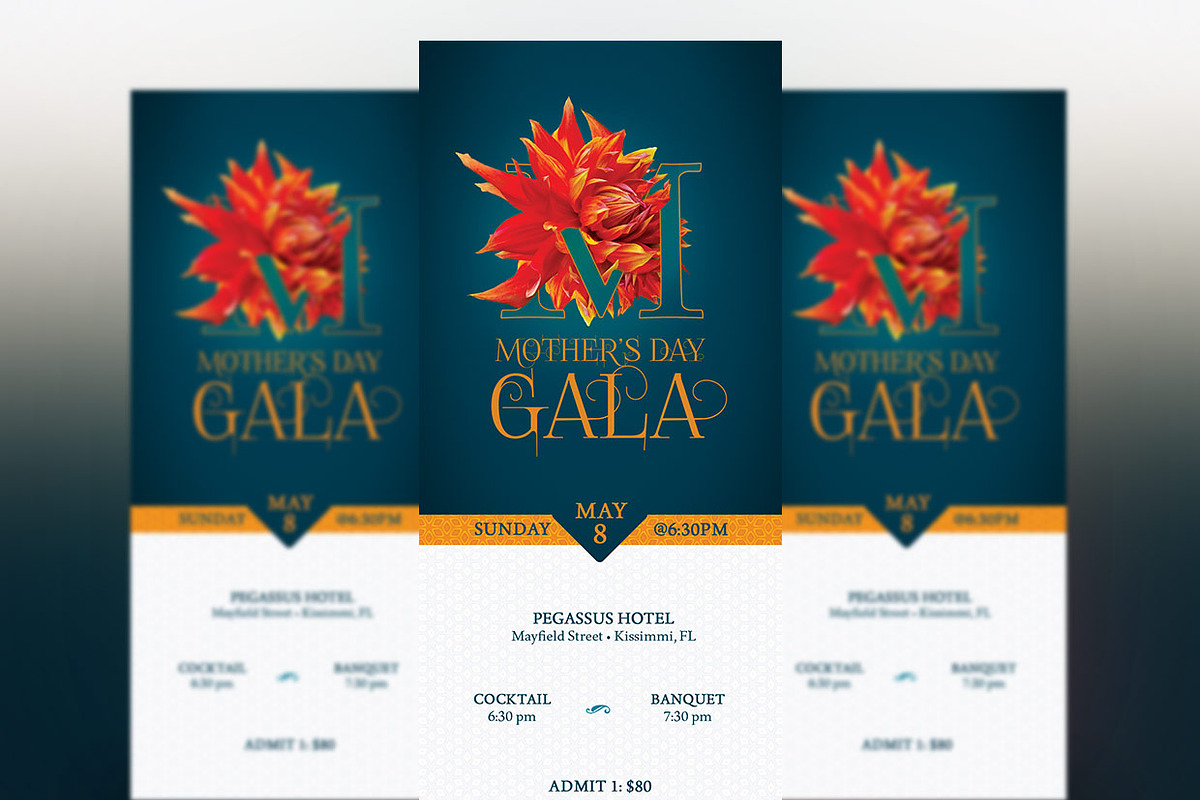 Mothers Day Banquet Ticket Template, a Templates & Theme by Godserv Designs (Photo 1 of 3)