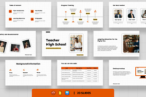 Teacher High School Presentation, a Presentation Template by BumbleGraph Studio