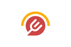 food chat logo, a Branding & Logo Template by Rasagama Studio