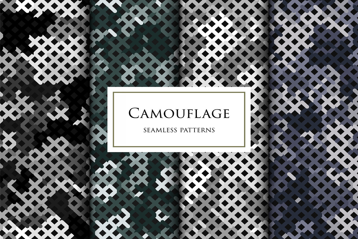 Camouflage net background set, a Pattern Graphic by ArchonDigitalShop (Photo 5 of 7)