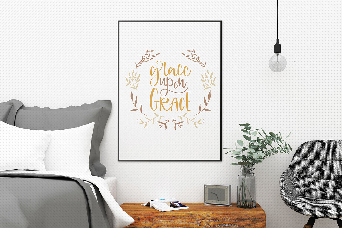 grace upon grace, handlettered svg, an Object Graphic by Personal Epiphany (Photo 2 of 3)