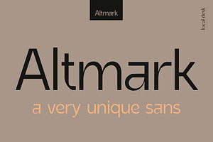 Altmark A Very Unique Sans