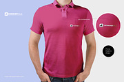 Polo T Shirt Mockup, a Shirt Mockup by Designertale (Thumbnail 3 of 5)