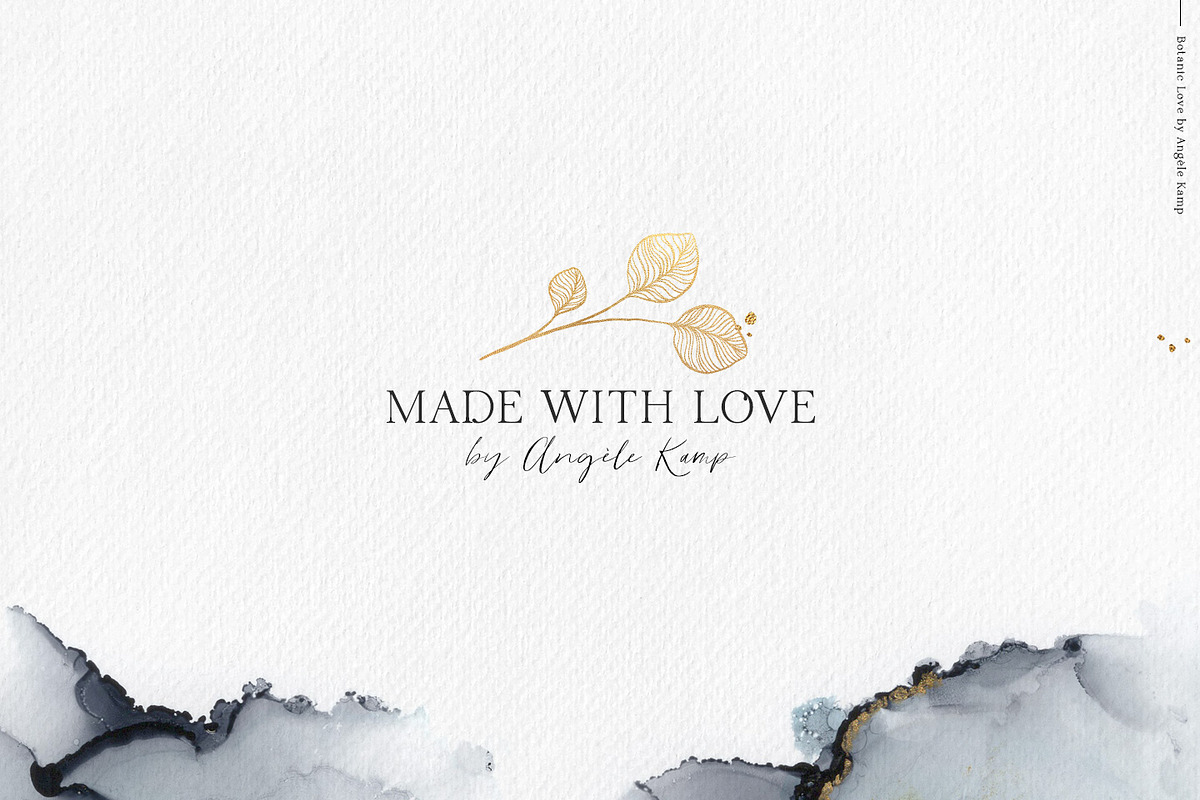 Botanic Love gold line art textures, a Texture Illustration by Angele Kamp (Photo 9 of 9)