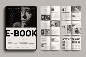 Digital Ebook Layout Design Template