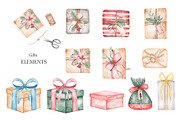Watercolor Christmas Holidays, a Seasonal Illustration by MayaNavits (Thumbnail 4 of 16)