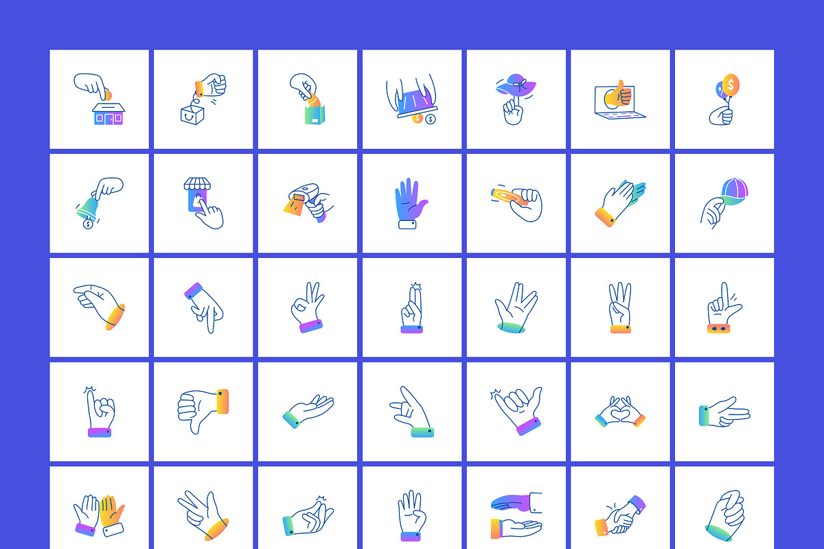 Hand Doodles Bundle, a Duotone Icon by Prosymbols (Photo 10 of 12)