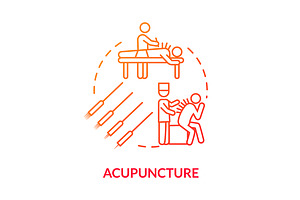 Acupuncture Concept Icon