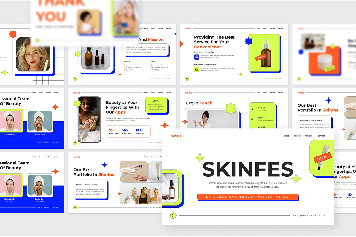 Skincare & Beauty PowerPoint, a Presentation Template by SquidPixey (Photo 4 of 6)