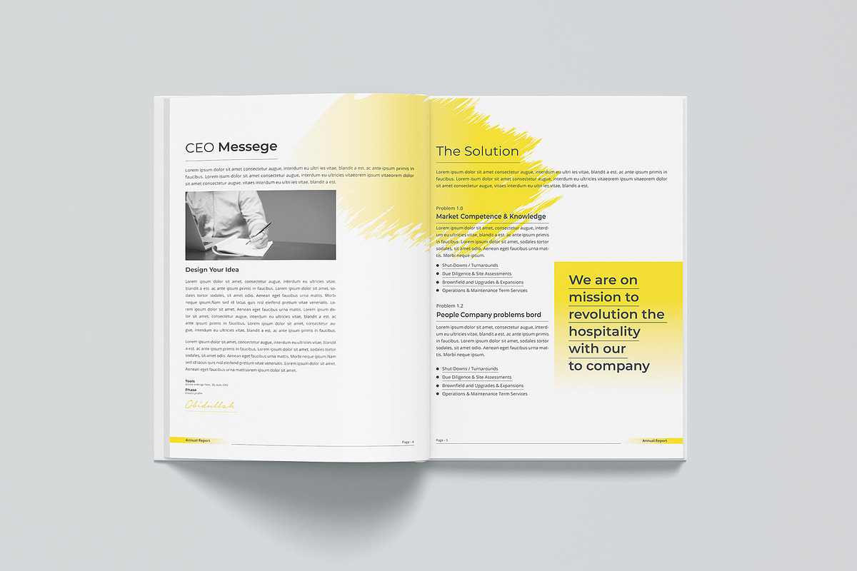 Annual Report Bundle | Word, indd, a Brochure Template by obayes (Photo 46 of 51)