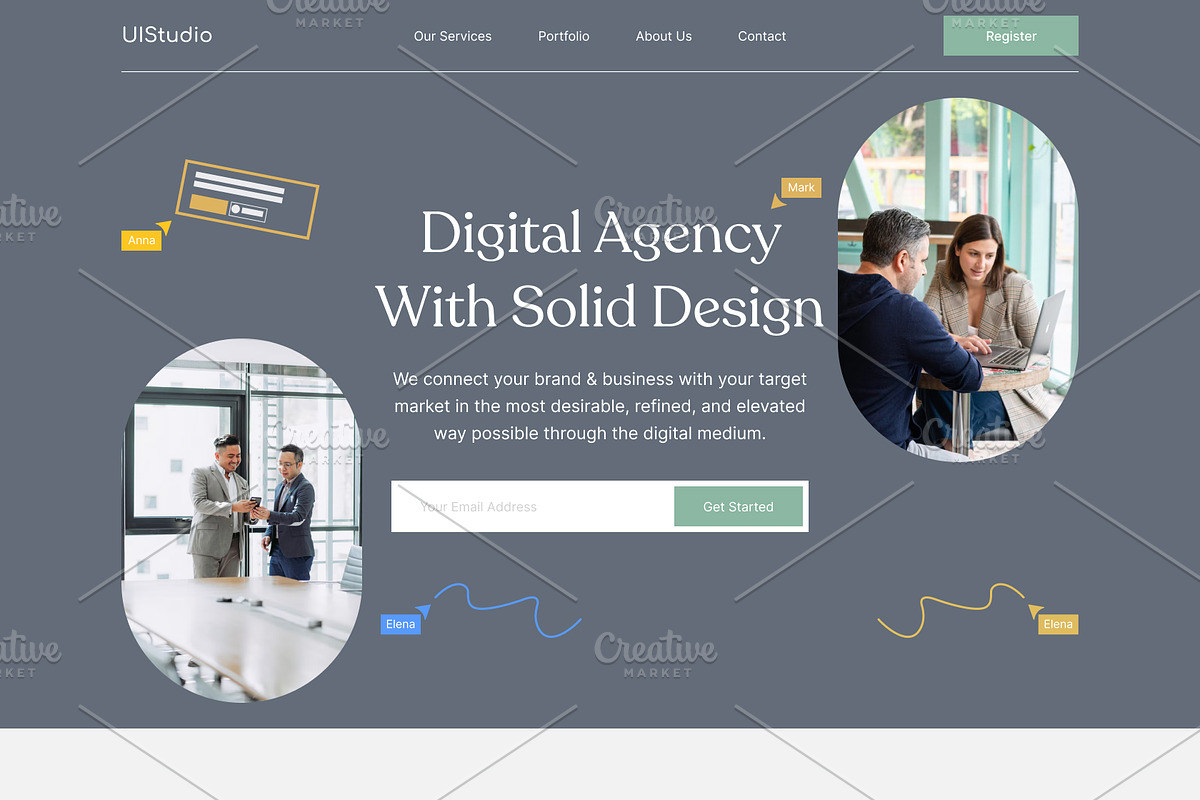 Business Consulting Template, a Landing Page Template by uiwarrior (Photo 2 of 2)