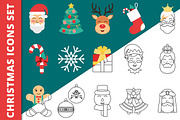 Christmas Icons Set, an Icon by Stockaholic (Thumbnail 1 of 2)