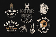 Old School Apparel Designs bundle, a Branding & Logo Template by Davide Bassu (Thumbnail 12 of 15)