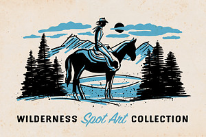 Wilderness Spot Art Collection, an Illustration by Nathan Brown