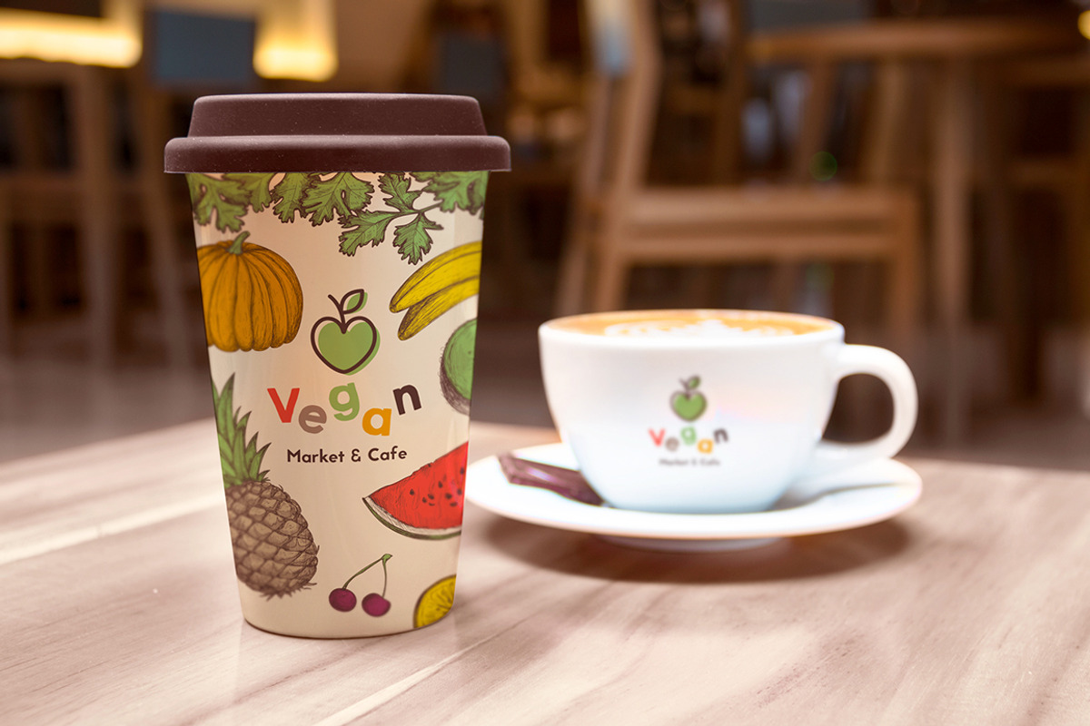 Vegan restaurant identity creator, a Food Illustration by Alfazet Chronicles (Photo 9 of 12)