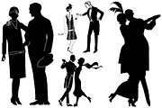 Gatsby Style Jazz Couples AI EPS PNG, an Illustration by FrankiesDaughtersDesign (Thumbnail 3 of 8)