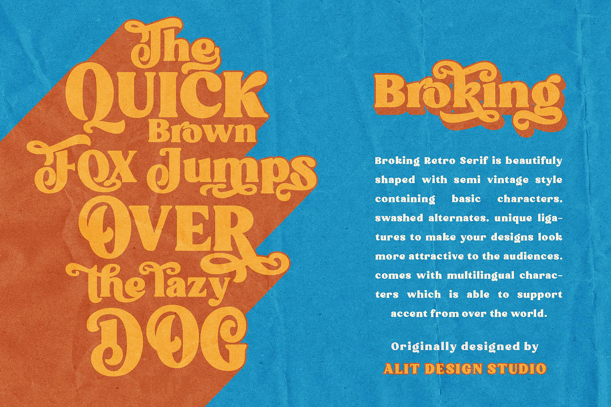 Broking Typeface, a Serif Font by alit design (Photo 5 of 17)