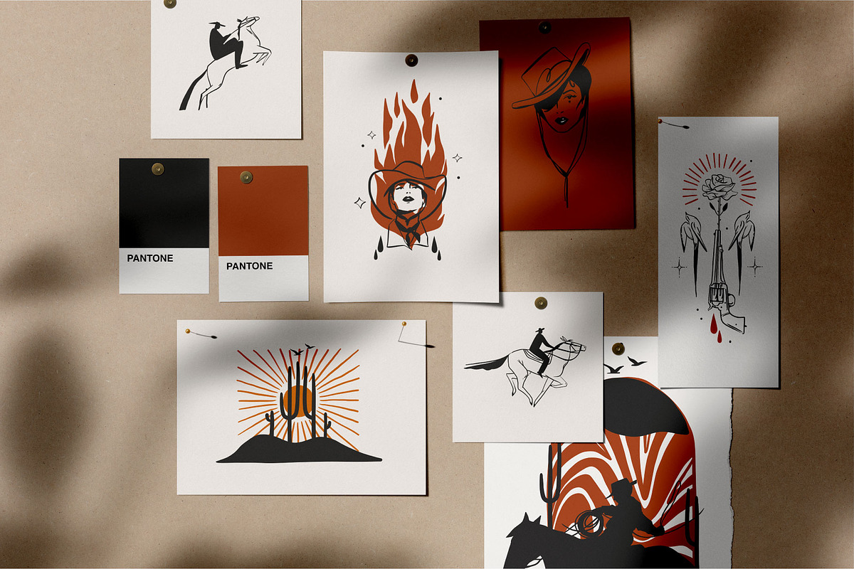 Wild west graphics, an Animal Illustration by Anastasy_helter (Photo 13 of 16)