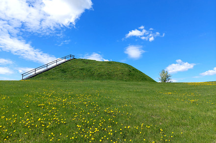 Peaceful view in springtime over gre, an Architecture Photo by verkelis