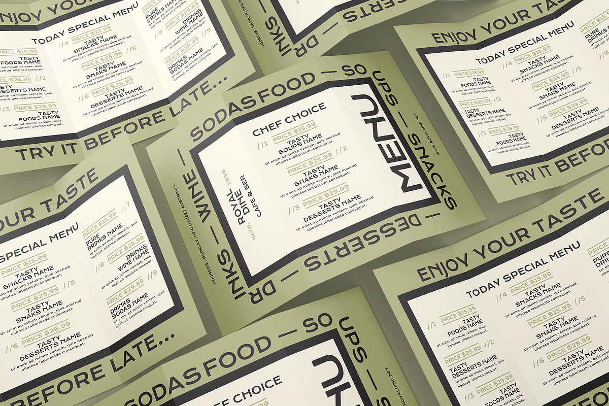 Trifold Menu Template, a Brochure Template by Designsoul14 (Photo 6 of 6)