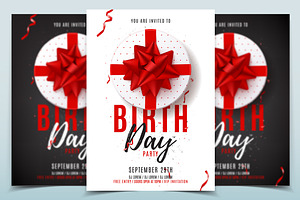 Flyer template for Birthday Party, a Flyer Template by Andrey Yaroslavtsev