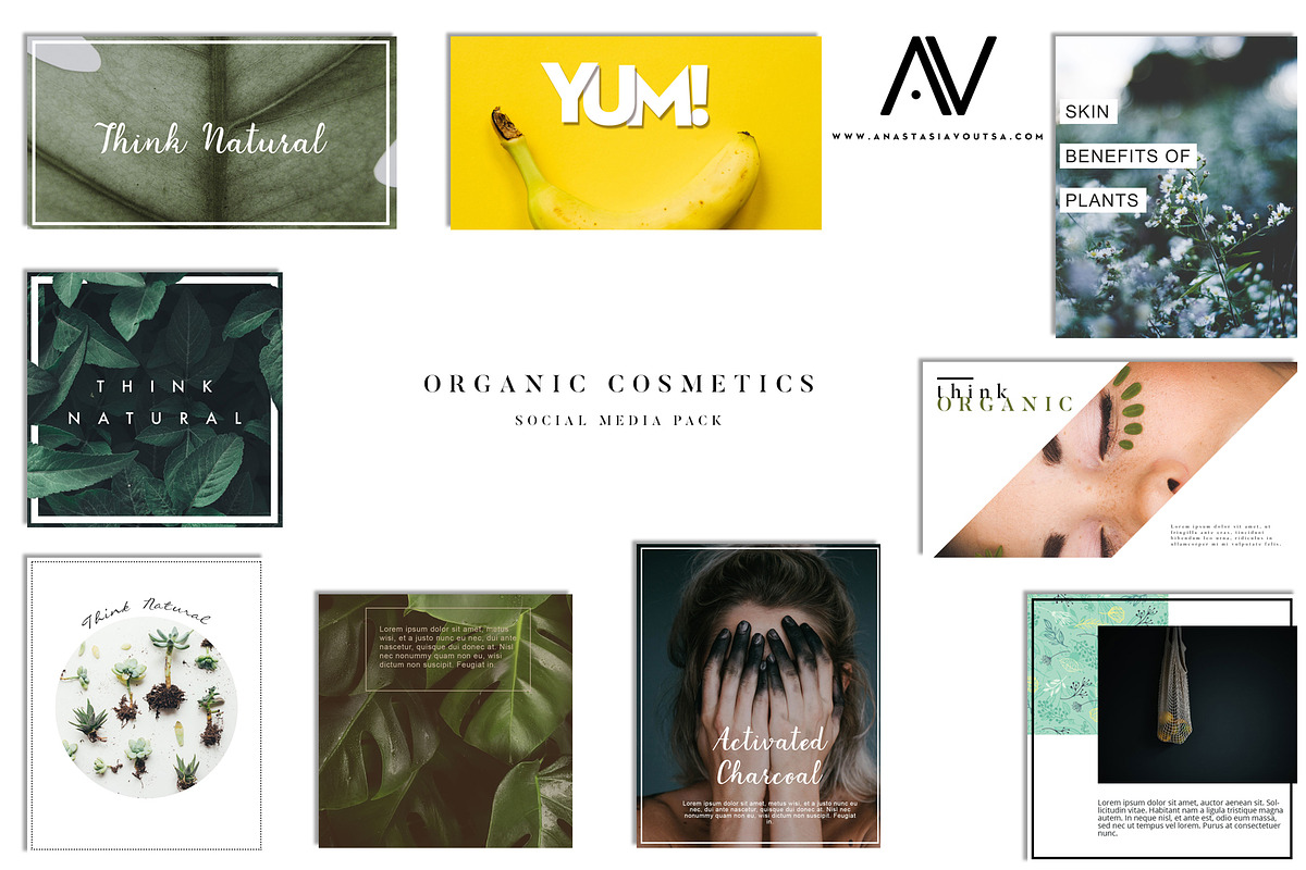 Organic Cosmetics|Social Media Pack, a Social Media Template by Anastasia_avgr (Photo 2 of 2)