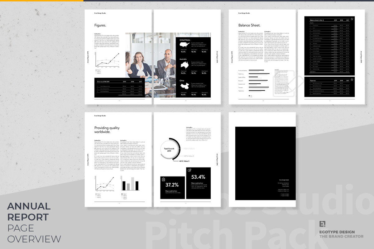Egotype Annual Report, a Brochure Template by Egotype (Photo 7 of 15)