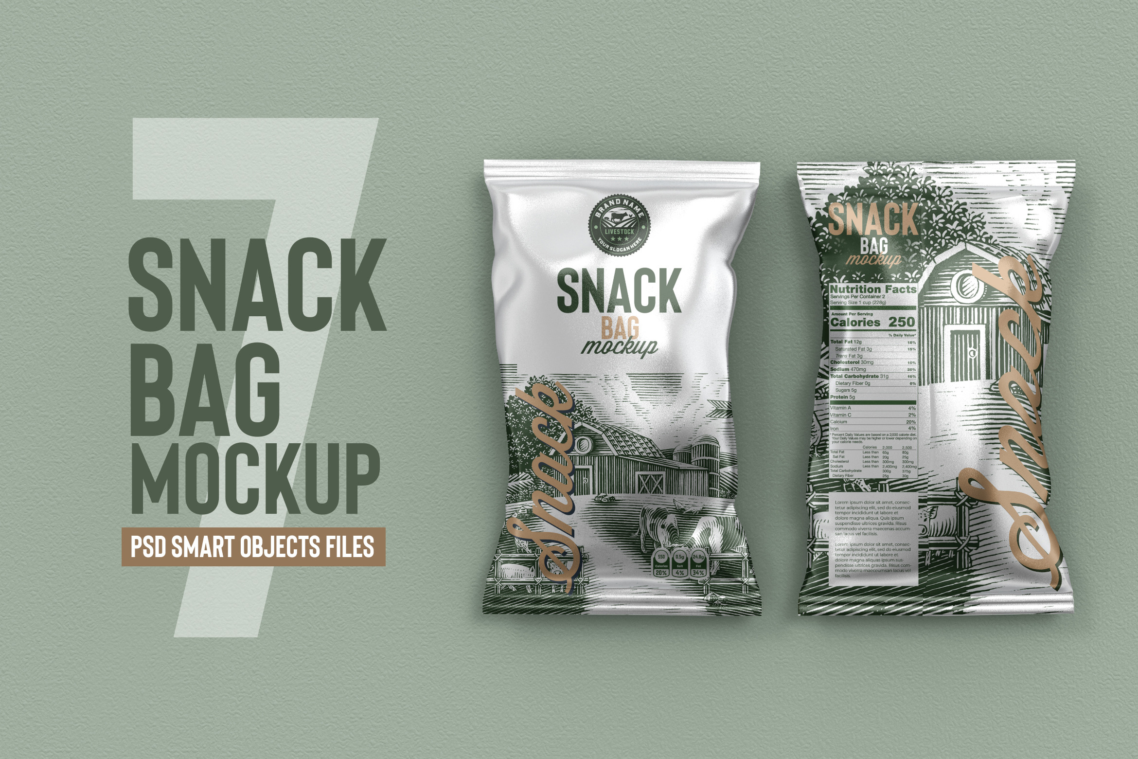 Snack Bag Mockup