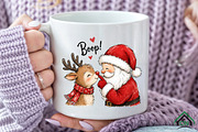 Santa Reindeer Boop PNG, a Seasonal Illustration by Craft Nest (Thumbnail 6 of 6)
