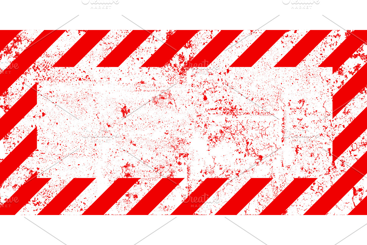 Warning sign with red and white, an Object Illustration by 32pixels