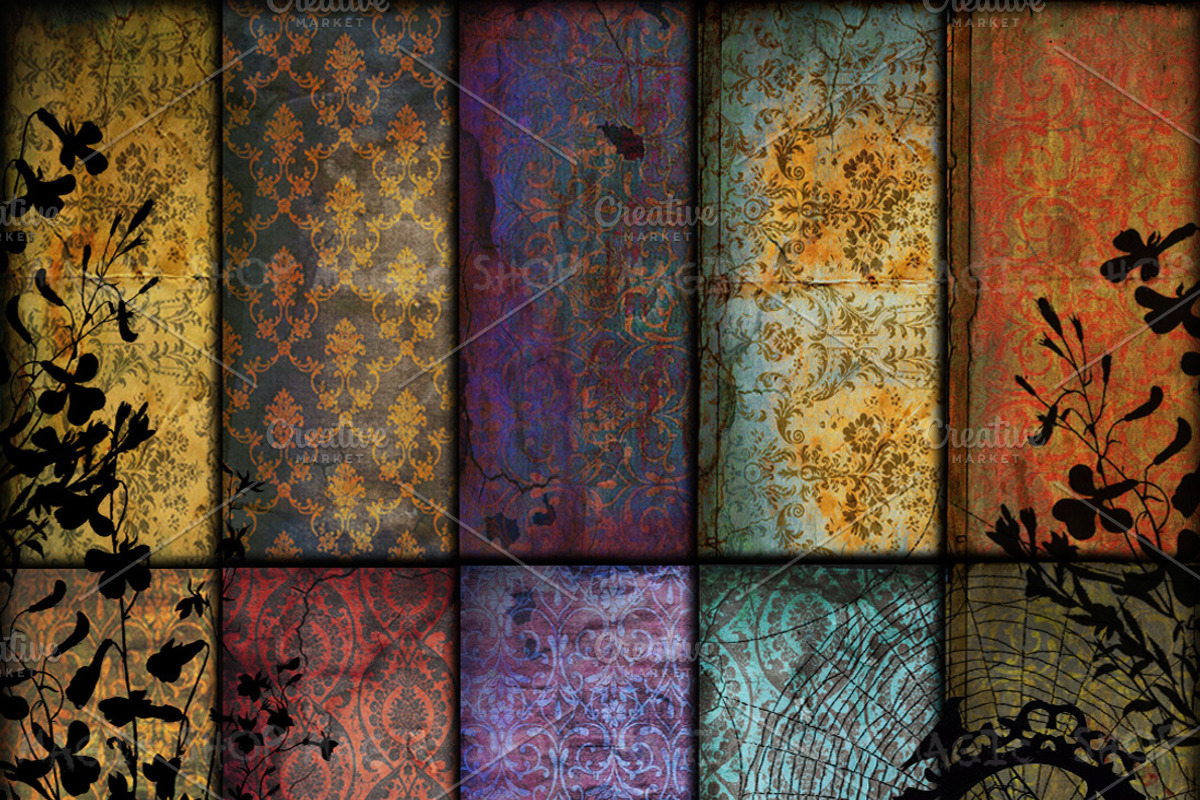 Scrapbook vintage paper pack, a Pattern Graphic by DidiArtWorld (Photo 1 of 3)