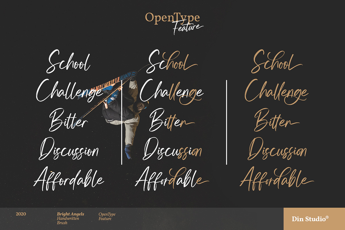 Bright Angels, a Script Font by din-studio.com (Photo 7 of 10)