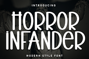 Horror Infander | Script Font, a Script Font by Scratchones (Thumbnail 1 of 8)